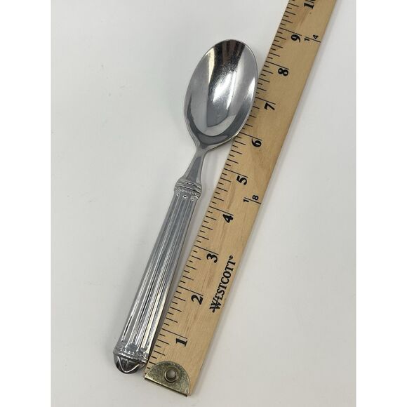 JC PENNEY COLONNADE Stainless Glossy Dinner Soup Oval Spoons 8.25" Set Of 3 - Picture 2 of 4